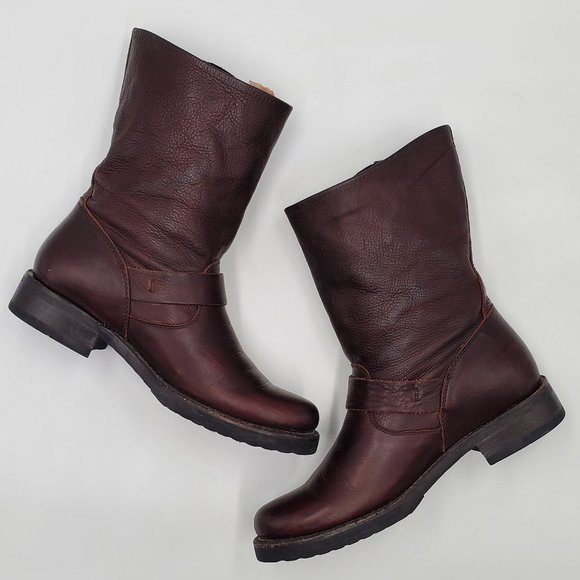 Frye Leather Moto Boots - Picture 4 of 15